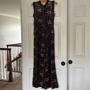 Anthropologie- ali & jay velvet jumpsuit